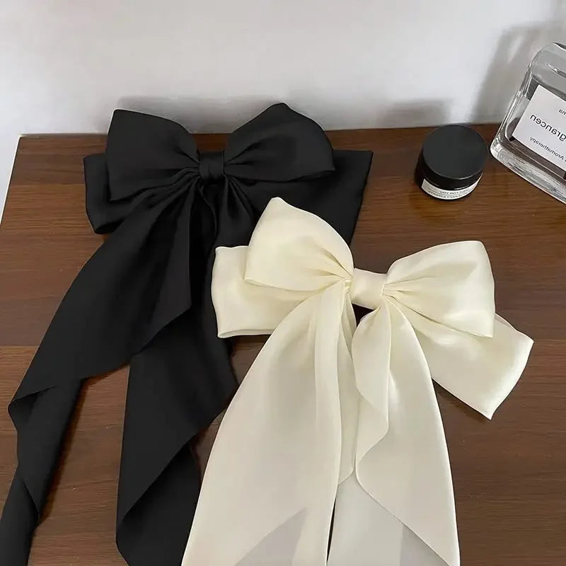 Velvet Grace Bow Hair Clip