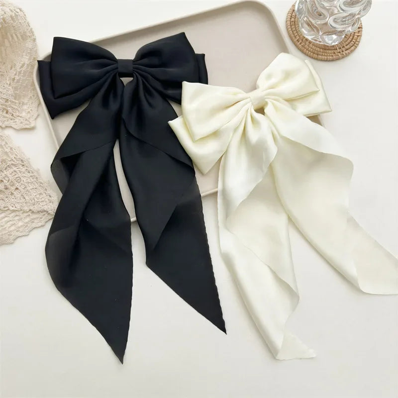 Velvet Grace Bow Hair Clip