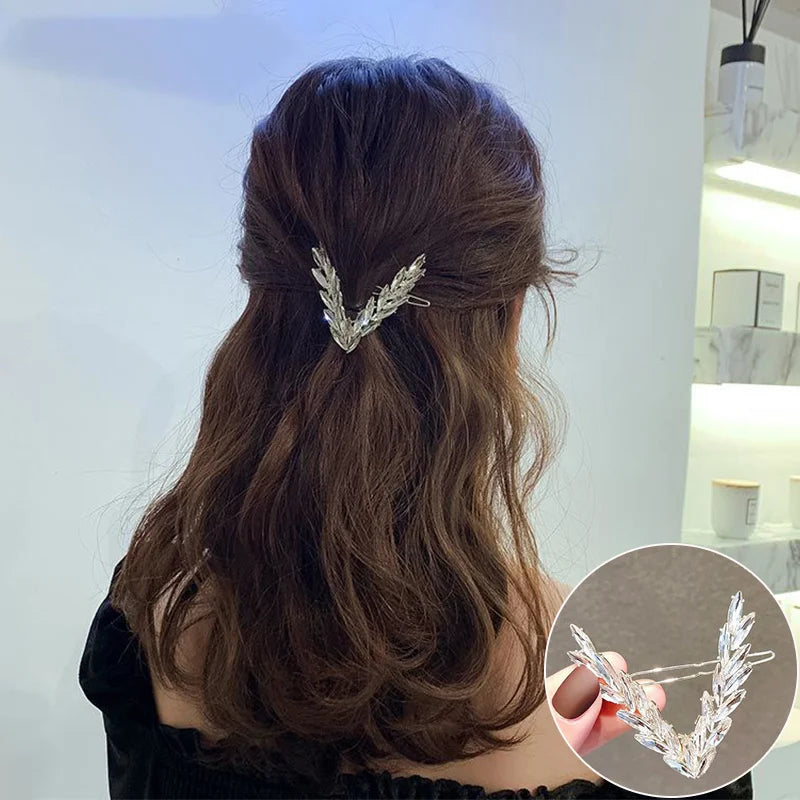 Crystal Elegance V Hair Clip