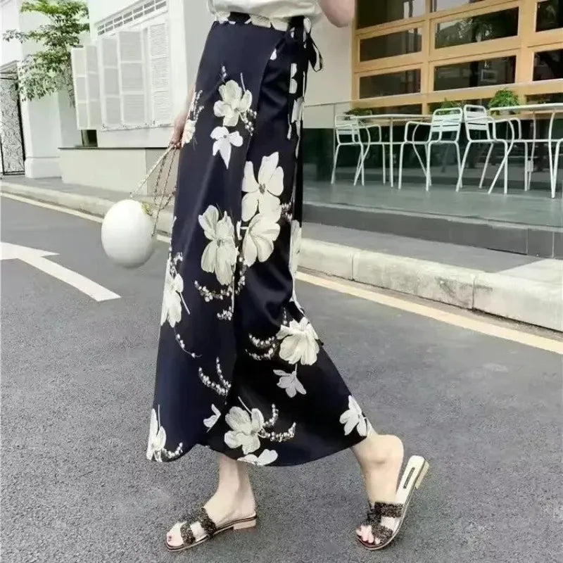 BloomLuxe Floral Wrap Skirt