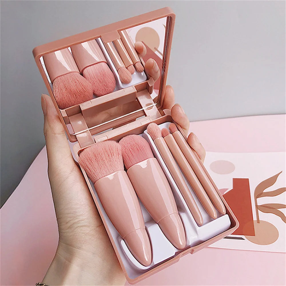 GlamBlush Travel Makeup Brush Set