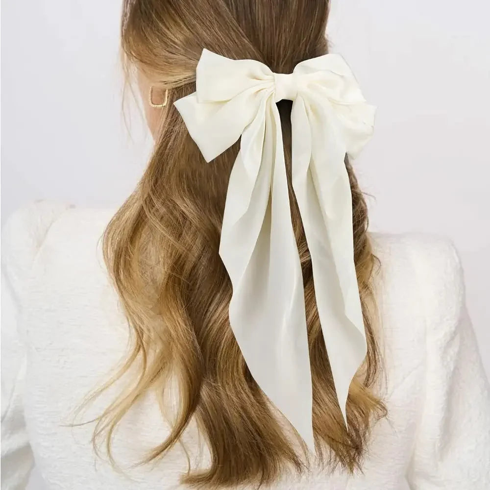 Velvet Grace Bow Hair Clip